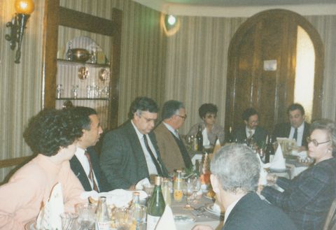 Confraternização entre as duas delegações
