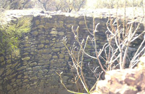 Caleiras da Escusa, forno de cal (Parede interior)