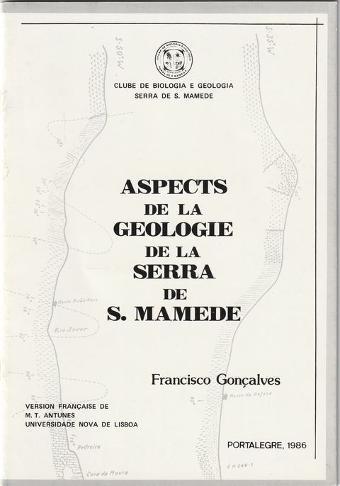 Capa: Aspects de la geologie de la Serra de S. Mamede