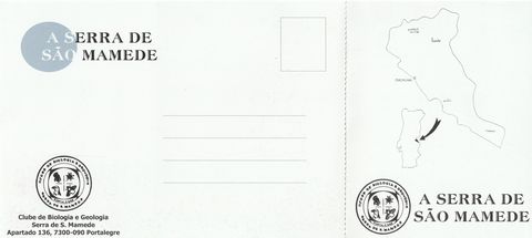 Verso do postal «A Serra de S. Mamede»