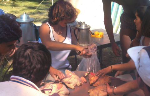 Actividades dentro do acampamento