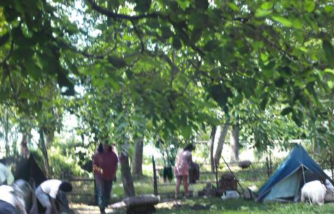 Panorama do acampamento